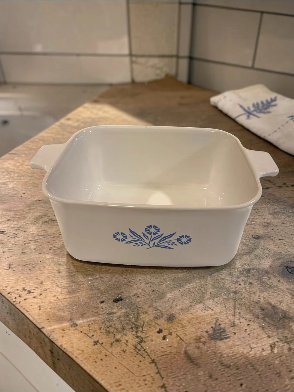 Vintage Corning Ware Blue Cornflower P-4-B 1.5 Qt Casserole Dish | USA